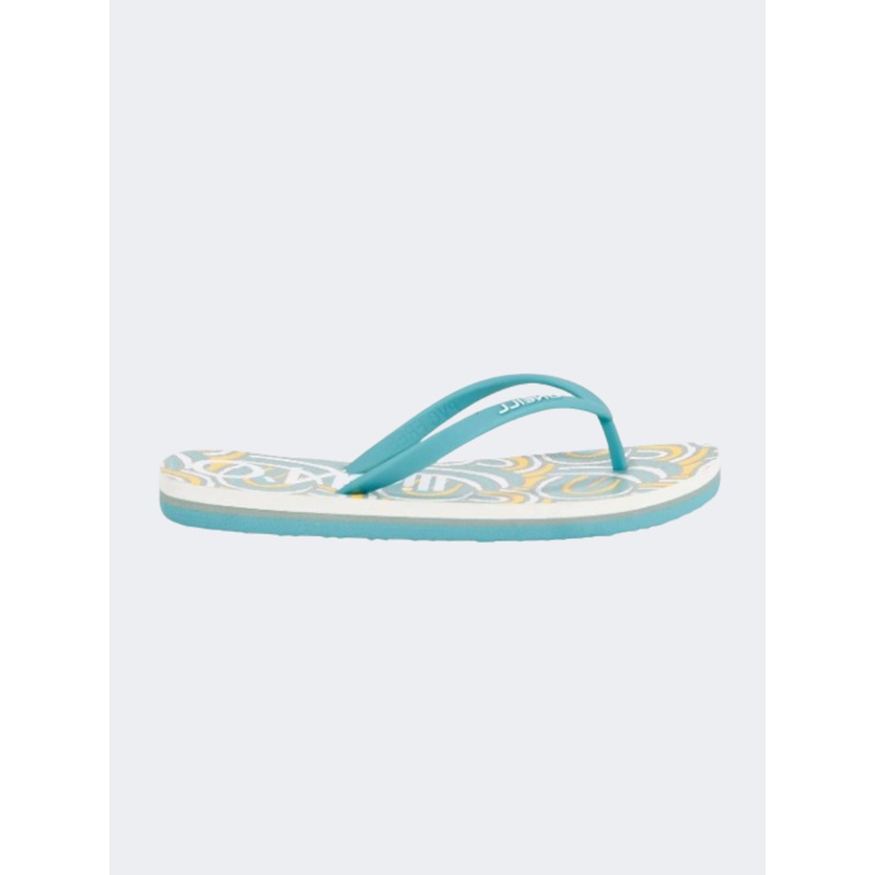 ONeill Profile Graphic Girls Beach Sandals Blue Rainbow Stripe