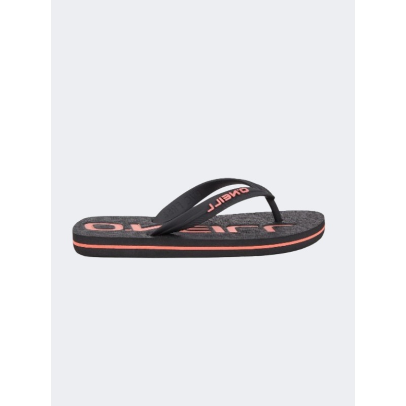 ONeill Profile Logo Boys Beach Sandals Black Out