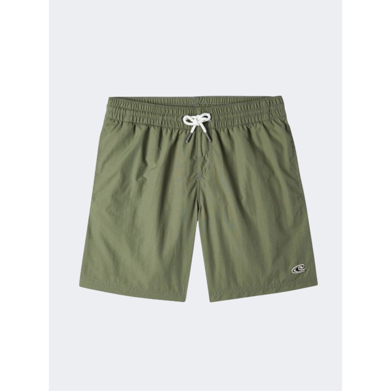 ONeill Vert 14 Inch Boys Beach Swim Short Deep Lichen Green