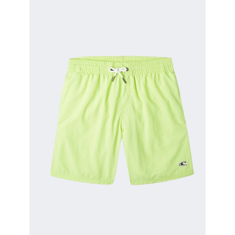 ONeill Vert 14 Inch Boys Beach Swim Short Sunny Lime