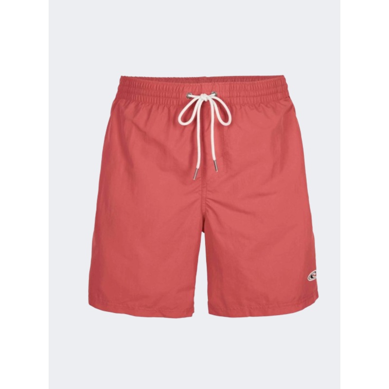 ONeill Vert 16 Inch Men Beach Swim Short High Risk Red