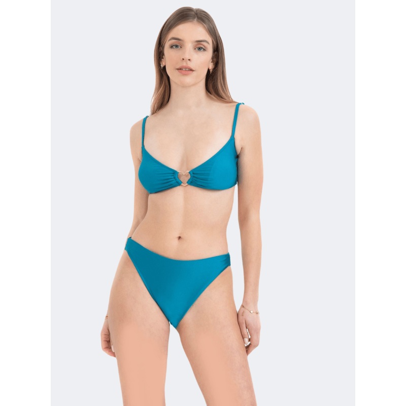 Pretty Me Androniki Women Beach Bra Jade Green/Blue
