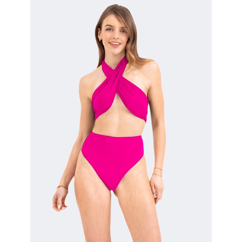 Pretty Me Beatrice Women Beach Bra Orange/Fucsia