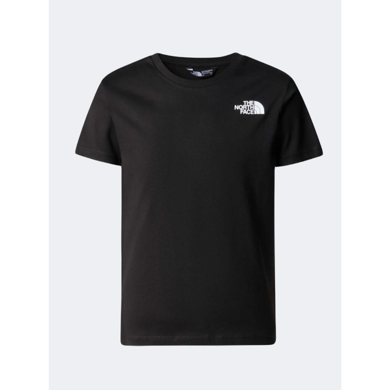 The North Face Redbox Back Box Graphic Boys Lifestyle T-Shirt Black/White/Grey