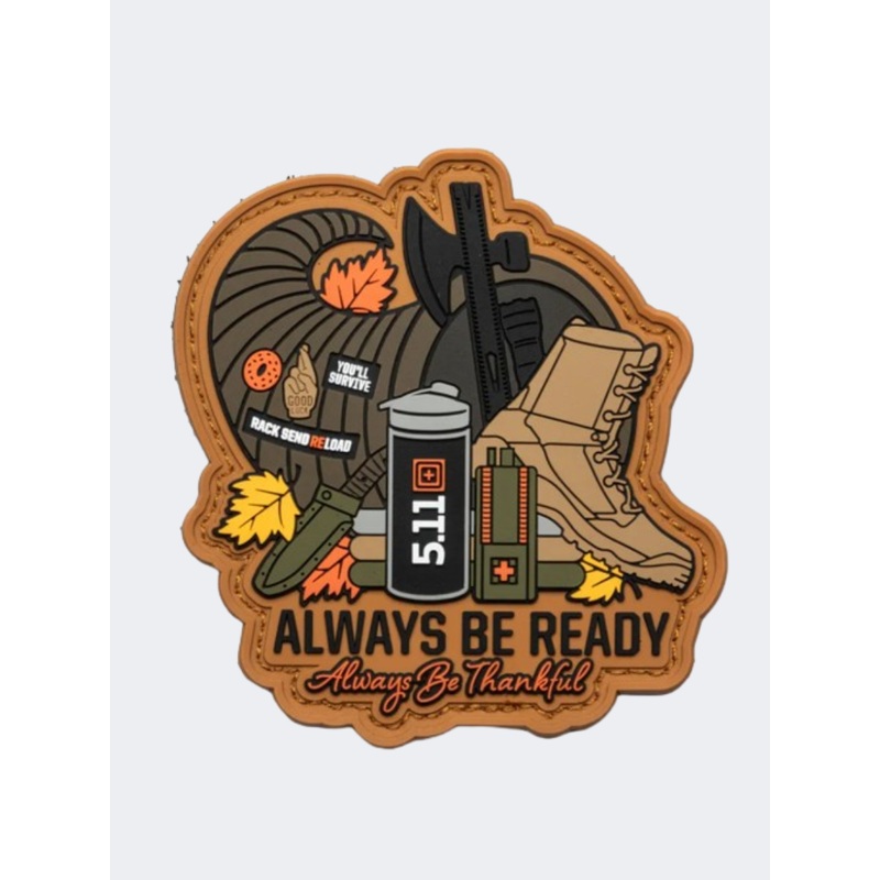 5-11 Always Be Thankful Tactical Patch Orange