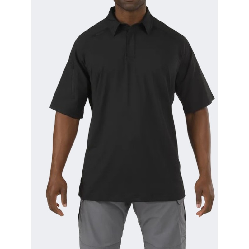5-11 Rapid Performance Men Tactical Polo Short Sleeve Black