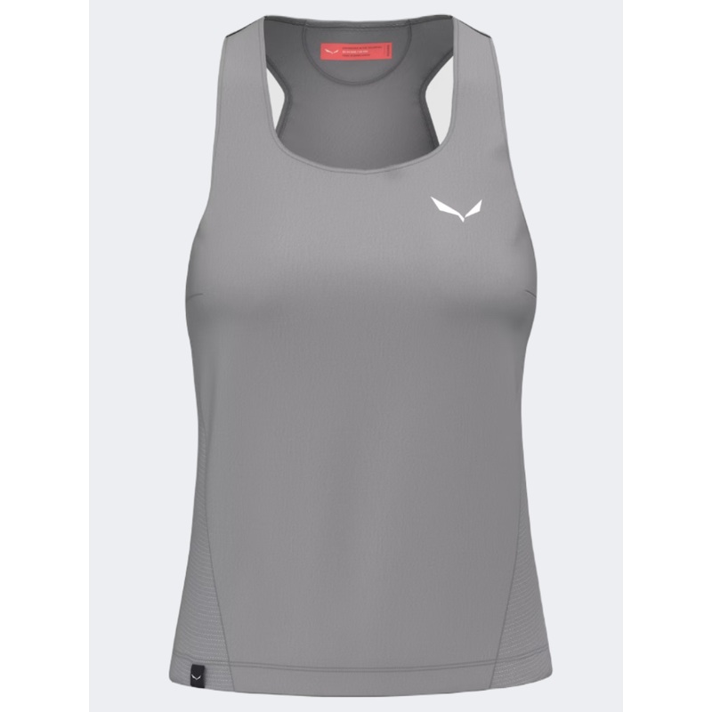 Salewa Pedroc Dry Hybrid Women Hiking Tank Grey Alloy