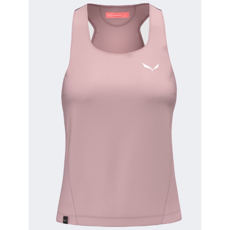 Salewa Pedroc Dry Hybrid Women Hiking Tank Pink Zephyr