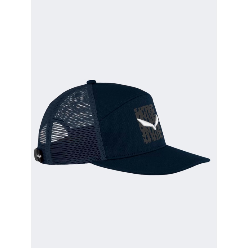 Salewa Pure Salamander Logo Men Hiking Cap Blue Navy Blazer