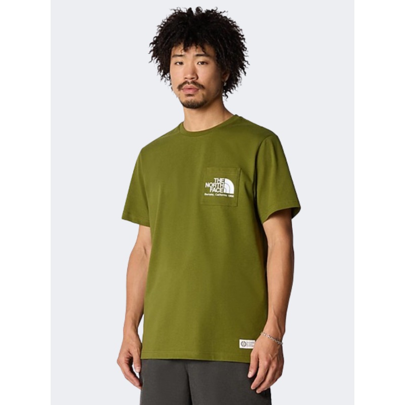 The North Face Bekerley California Pocket Men Lifestyle T-Shirt Forest Olive