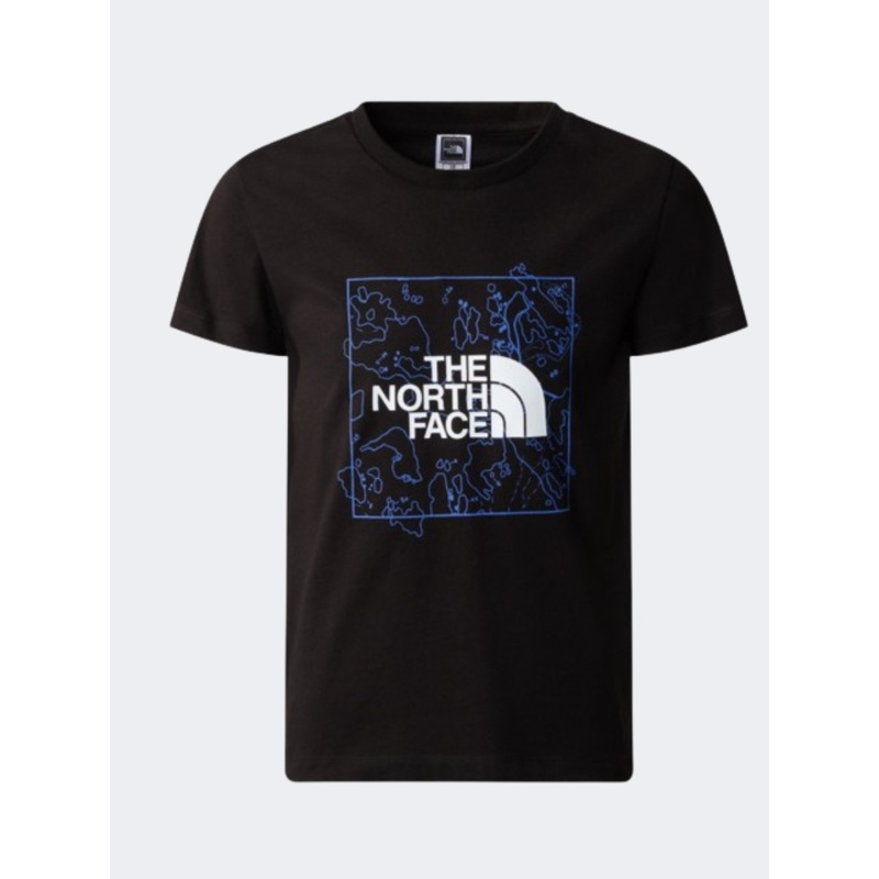 The North Face Graphic Boys Lifestyle T-Shirt Black/Solar Blue