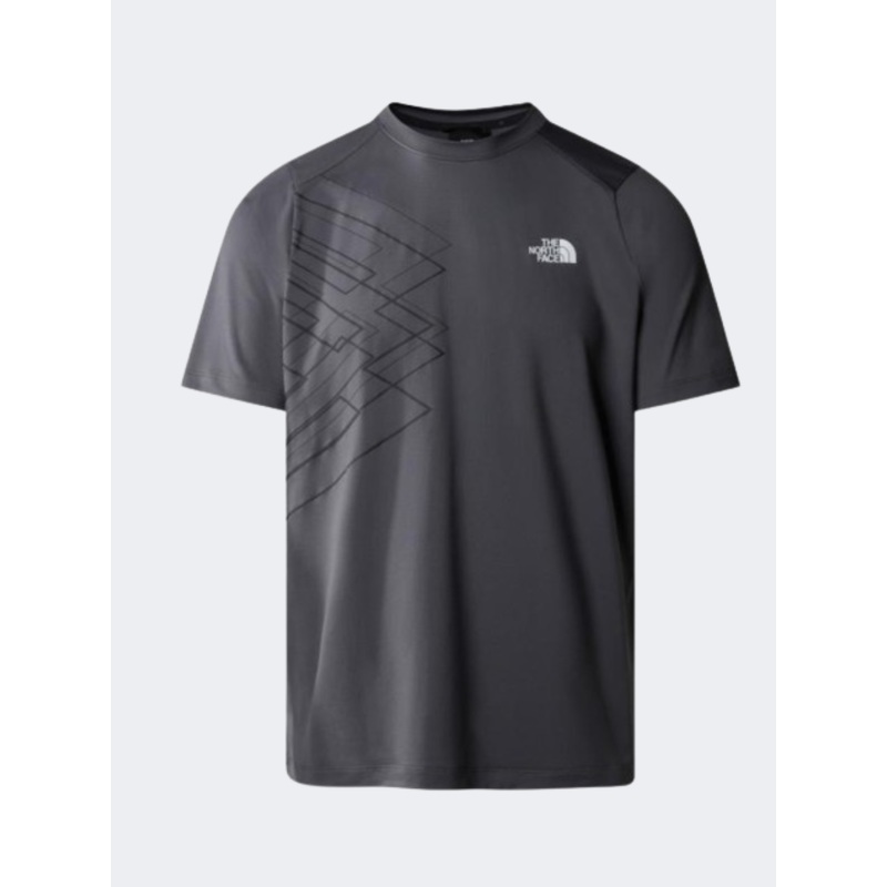 The North Face Mountain Athletic Men Hiking T-Shirt Grey/Black