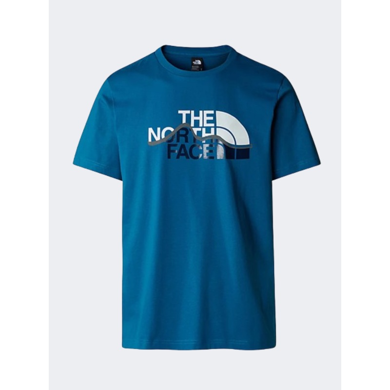 The North Face Mountain Blue Men Lifestyle T-Shirt Adriatic Blue
