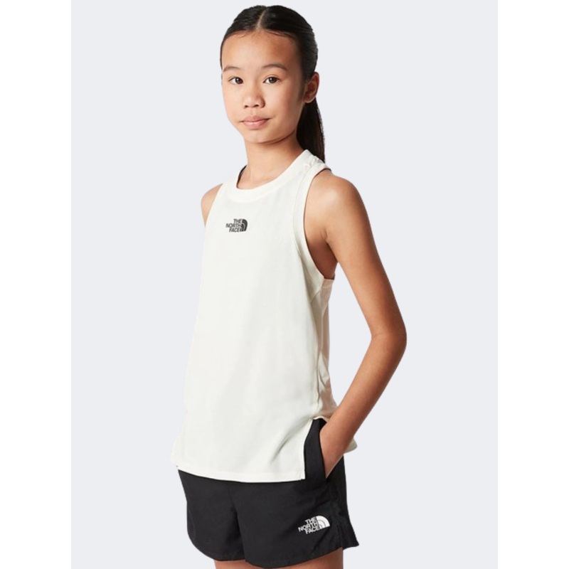 The North Face Never Stop Girls Hiking Tank White Dune