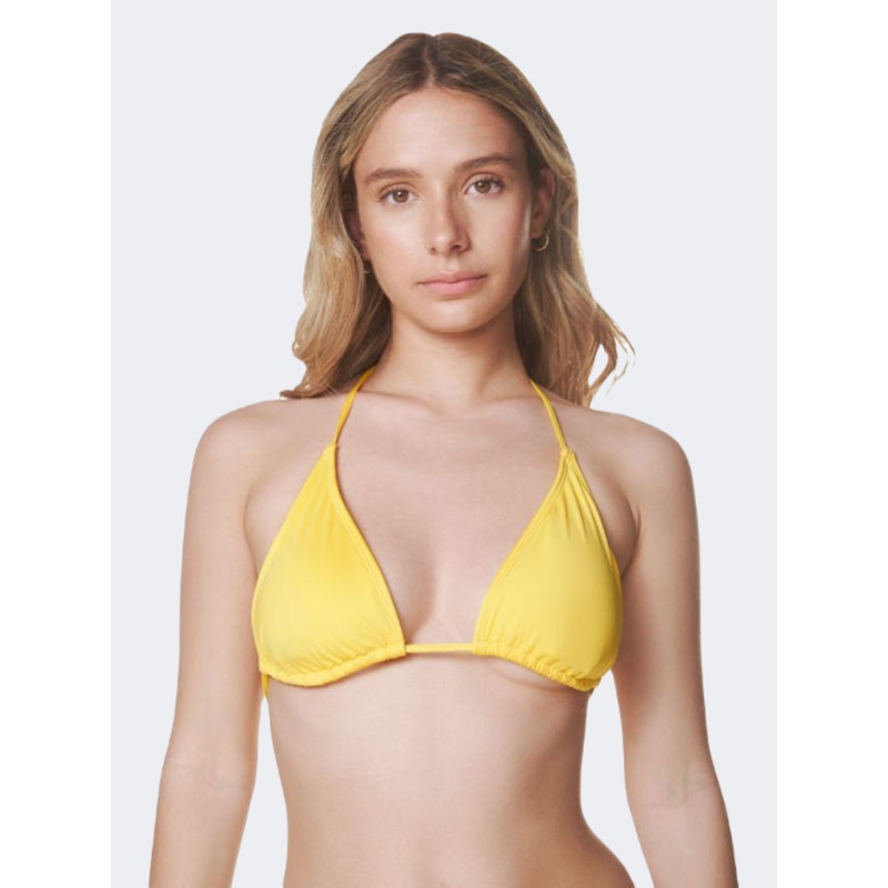 Blu4U Solids Women Beach Bra Yellow