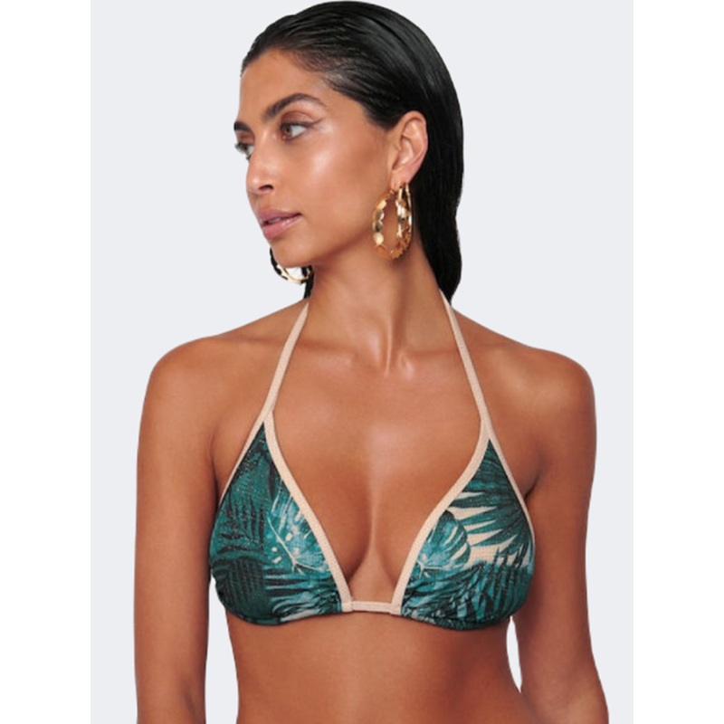 Blue Point Botanical-D-To Women Beach Bra Green