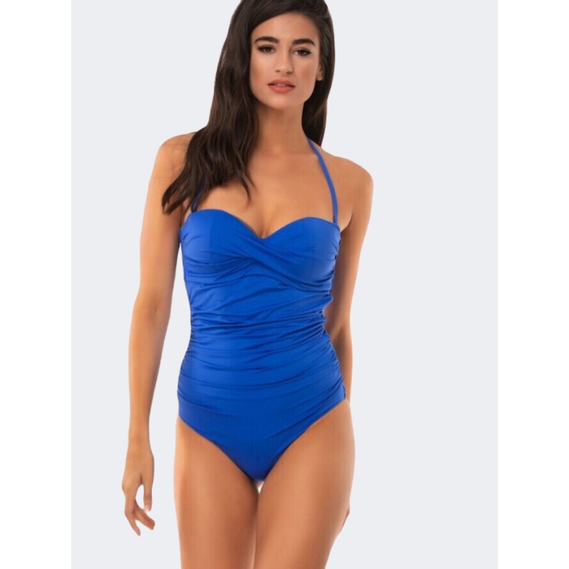 Blue Point One-Piece Women Beach Monokini Royal Blue