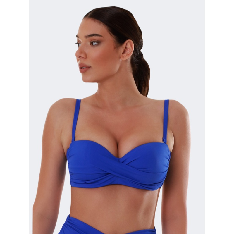 Blue Point Underwire Women Beach Bra Royal Blue