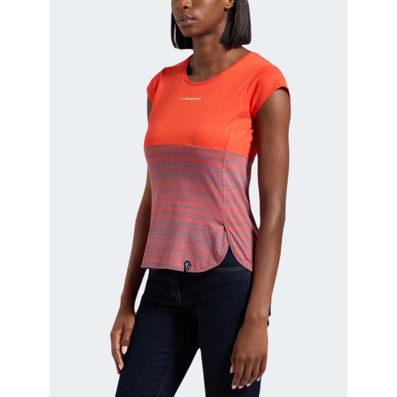 La Sportiva Lidra Women Climbing T-Shirt Cherry/Moonlight