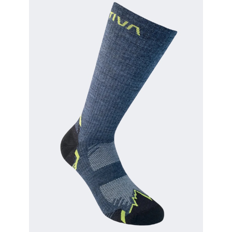 La Sportiva Men Hiking Sock Storm Blue/Lime