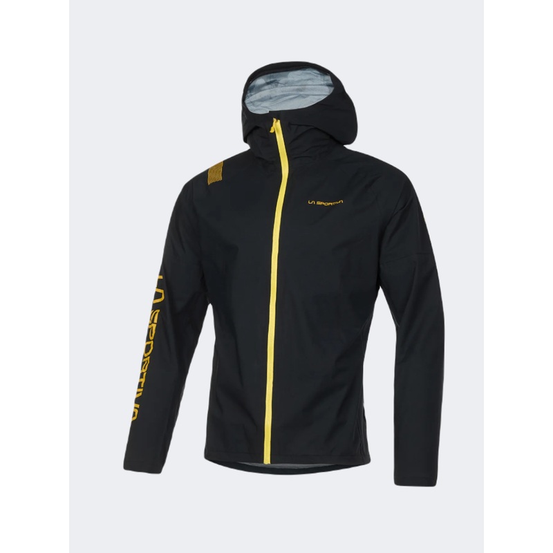 La Sportiva Pocketshell Men Hiking Jacket Black/Yellow