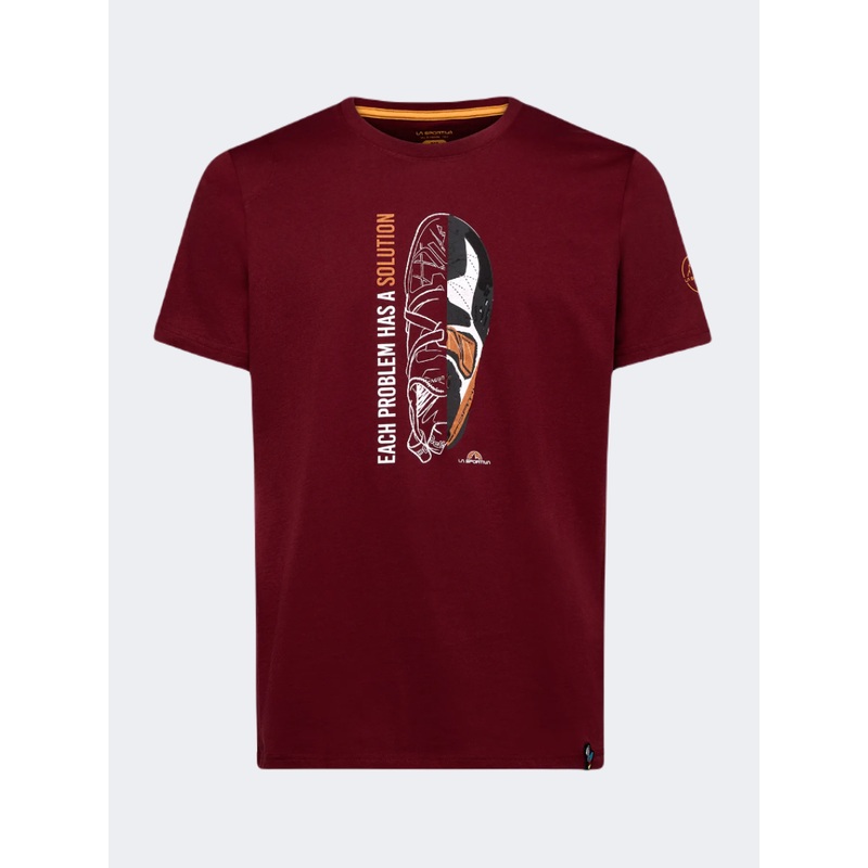 La Sportiva Solution Men Climbing T-Shirt Sangria