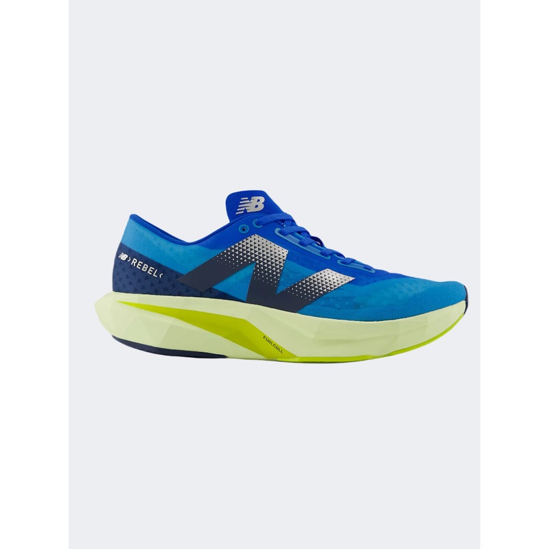 New Balance Fuelcell Rebel V4 Men Running Shoes Spice Blue/Limelight
