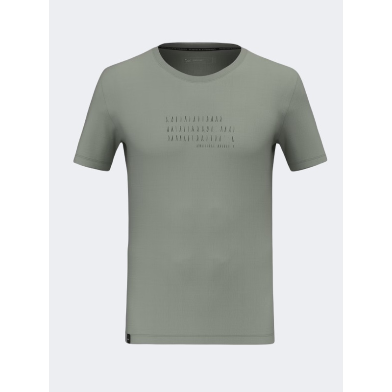 Salewa Eagle Poem Dry Men Hiking T-Shirt Green Shadow