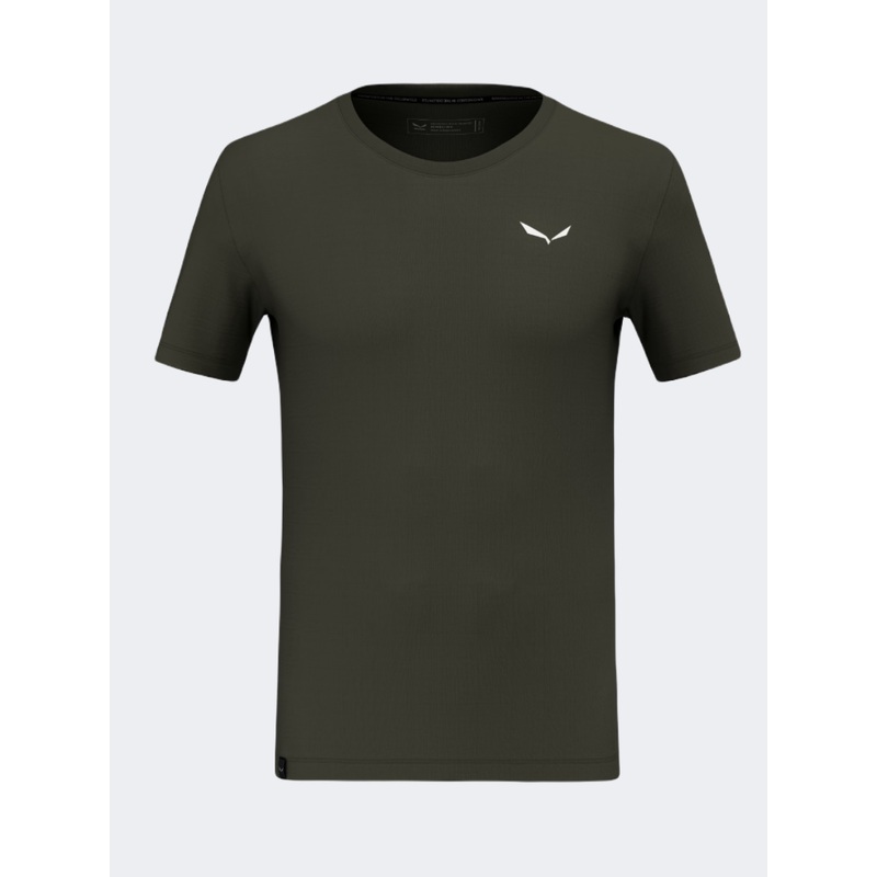 Salewa Eagle Sheep Camp Dry Men Hiking T-Shirt Green Dark Olive