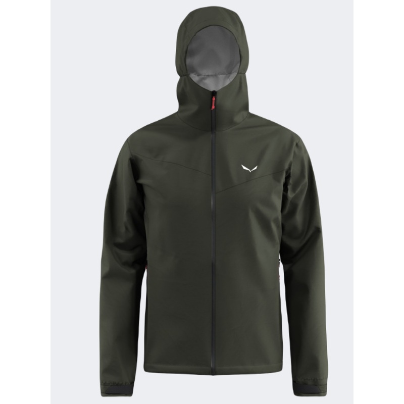 Salewa Puez 2.5 L Powertex Men Hiking Jacket Green Dark Olive