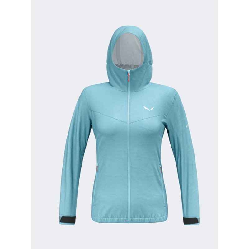 Salewa Puez 2.5 L Powertex Women Hiking Jacket Blue Air