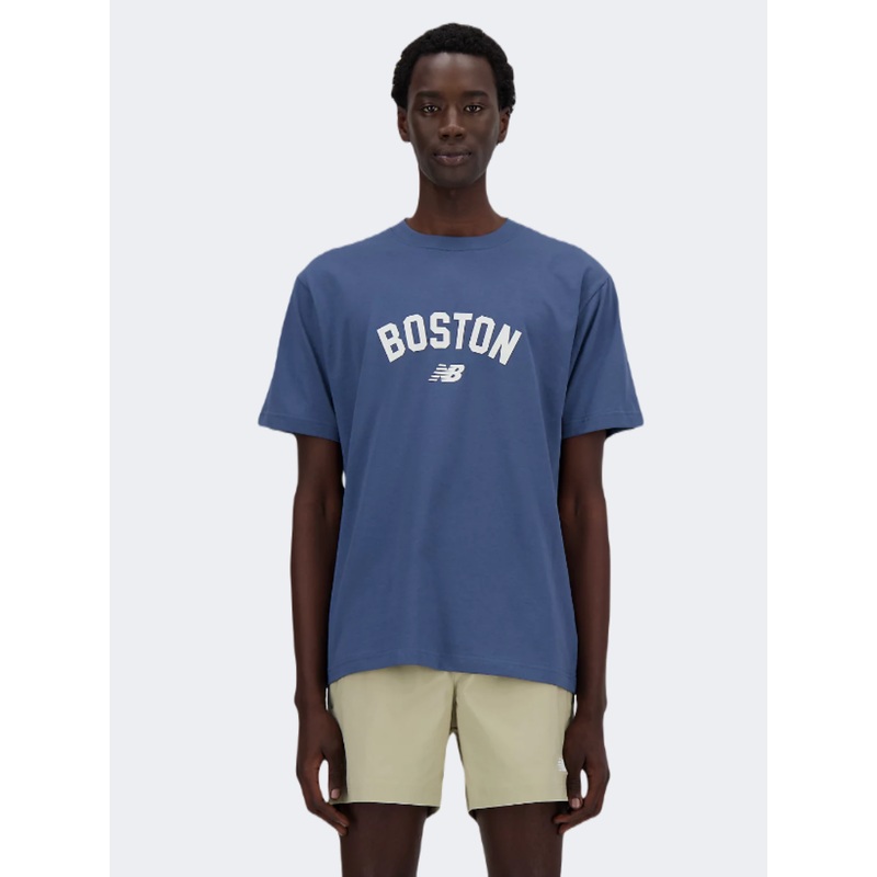 New Balance Heritage Graphic Men Lifestyle T-Shirt Vintage Indigo