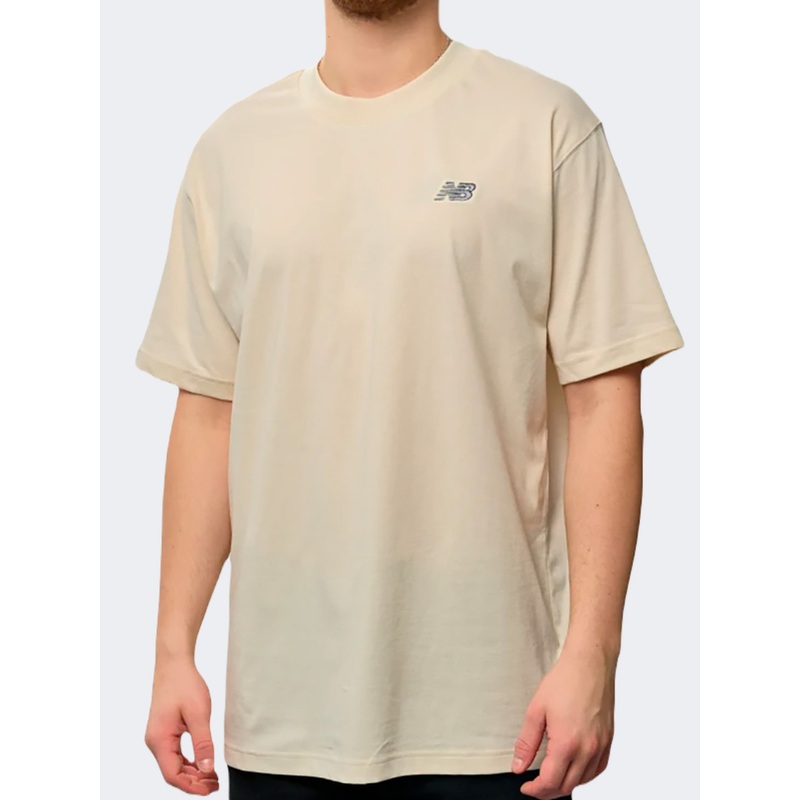 New Balance Small Logo Men Lifestyle T-Shirt Linen