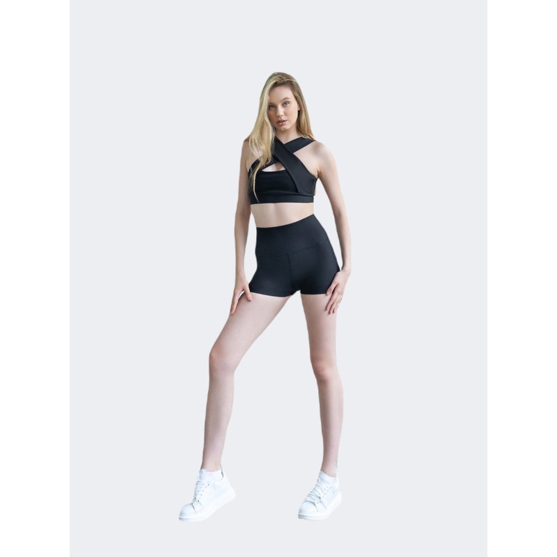 Oil And Gaz Biker Women Lifestyle Short Black