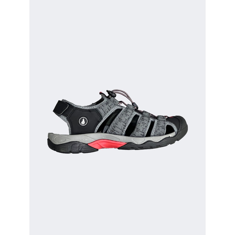 Oil And Gaz Closed Toe Men Lifestyle Sandals Black/Red