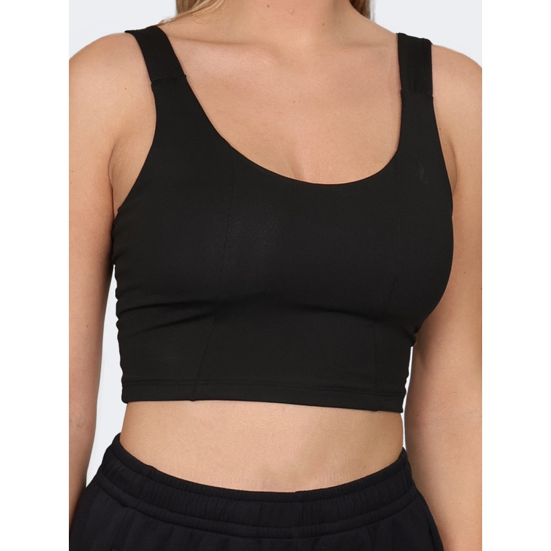 Oil And Gaz Crop Top Women Training T-Shirt Black