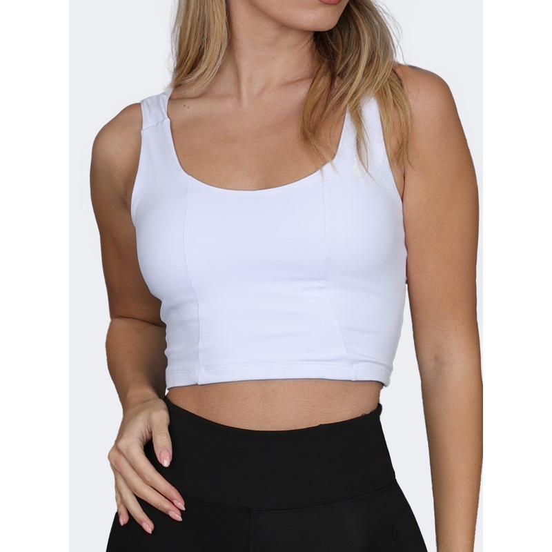 Oil And Gaz Crop Top Women Training T-Shirt White