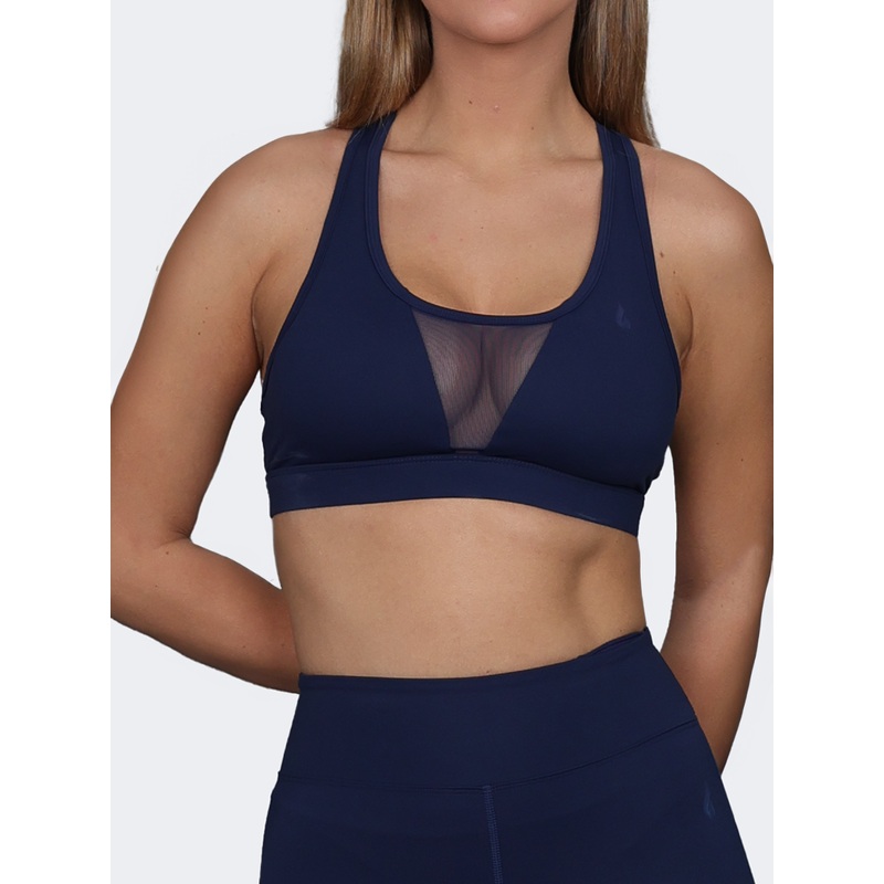 Oil And Gaz Medium Support Women Training Bra Navy