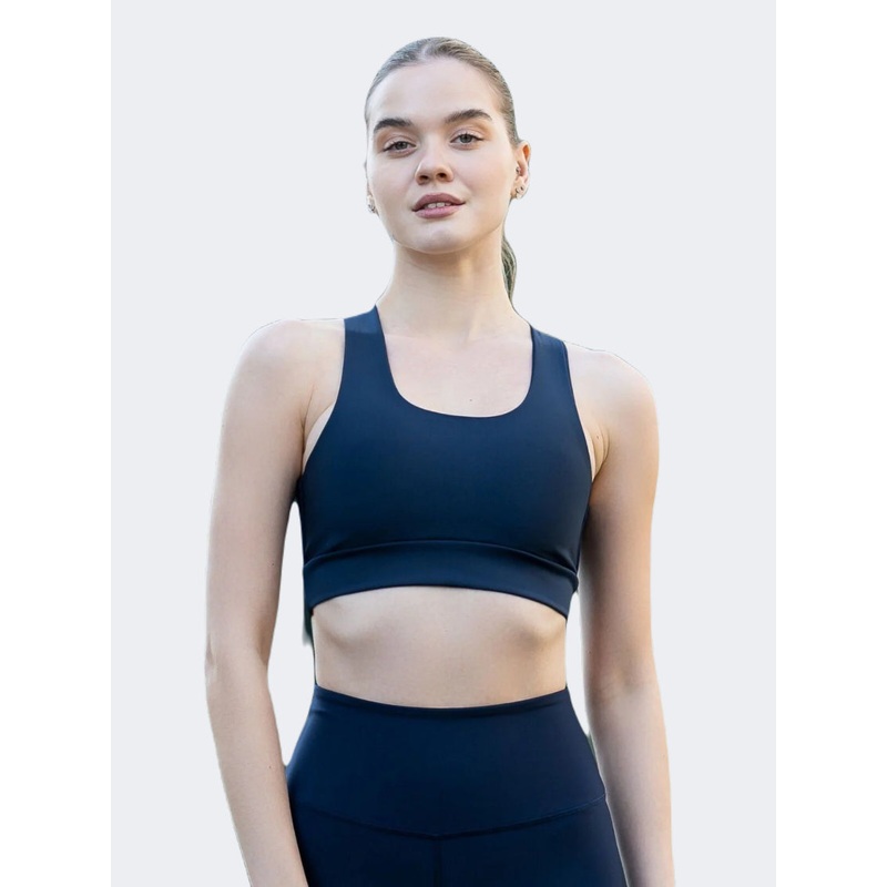 Oil And Gaz Sports Women Lifestyle Bra Navy Blue