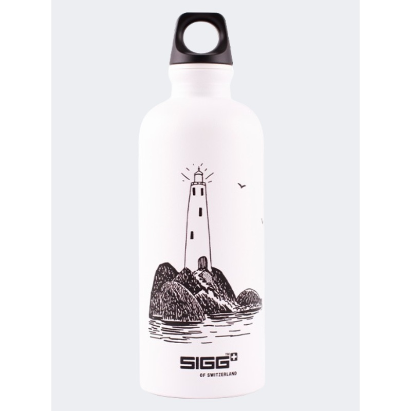 Sigg Traveller Moomin Lighthouse Unisex Lifestyle Water Bottle White/Grey