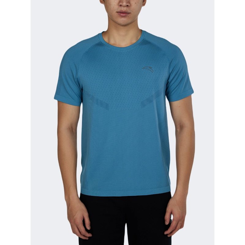 Anta Advanced Men Running T-Shirt Blue