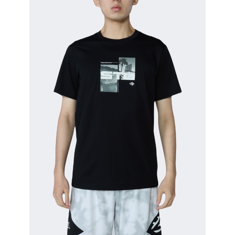 Anta Stg Men Basketball T-Shirt Black