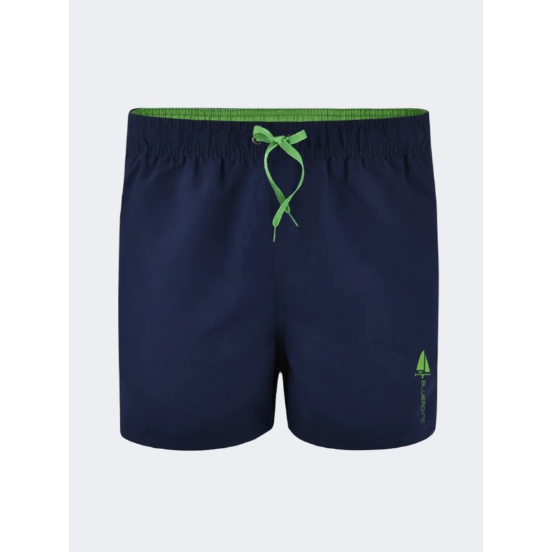 Blue Point Men Beach Swim Short Navy/Green