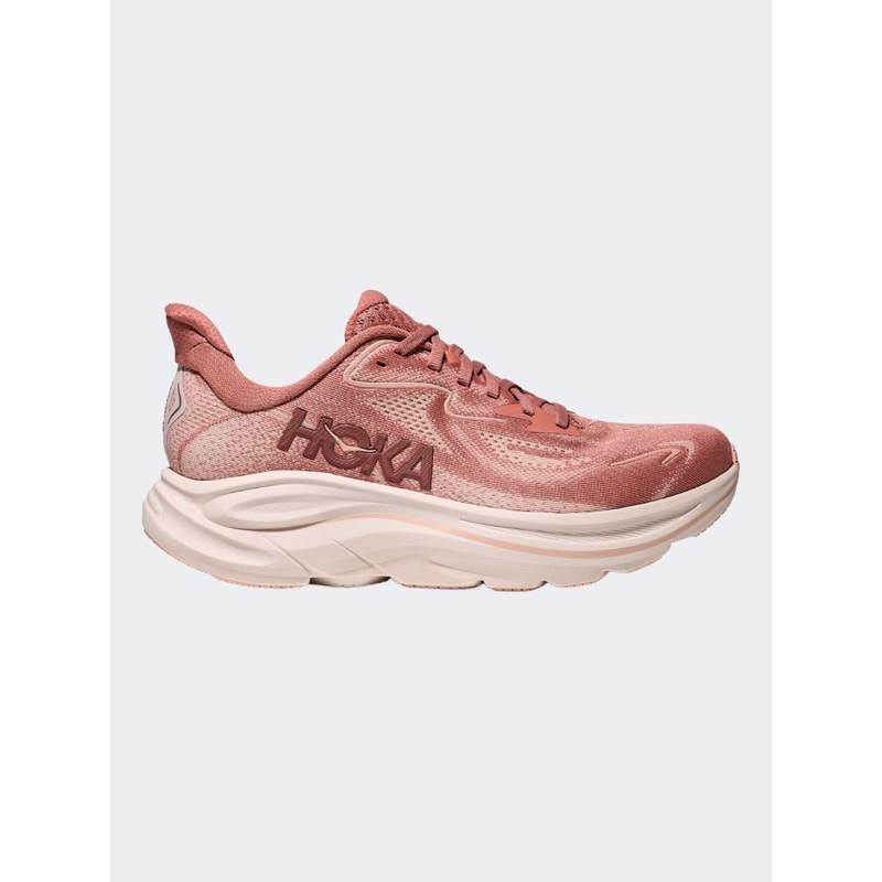 Hoka Clifton 10 Women Running Shoes Blush Rose Latte