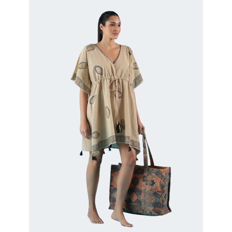 Amelie Effortless Women Beach Dress Beige