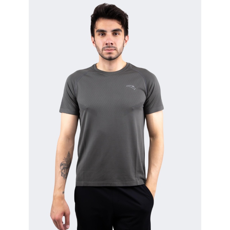 Anta Advanced Men Running T-Shirt Grey