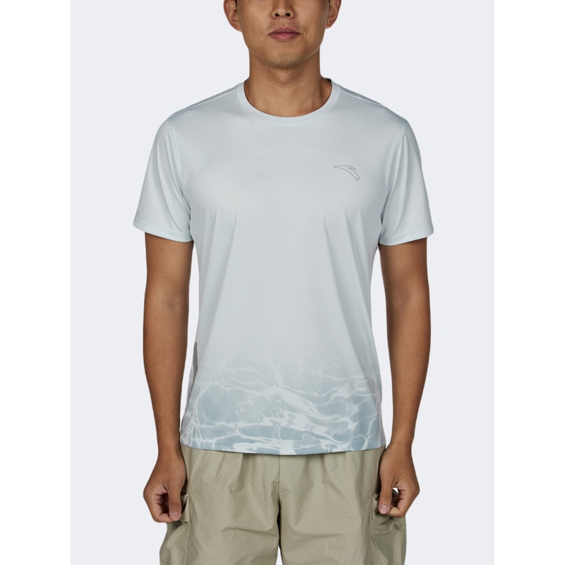 Anta Advanced Men Running T-Shirt Light Grey