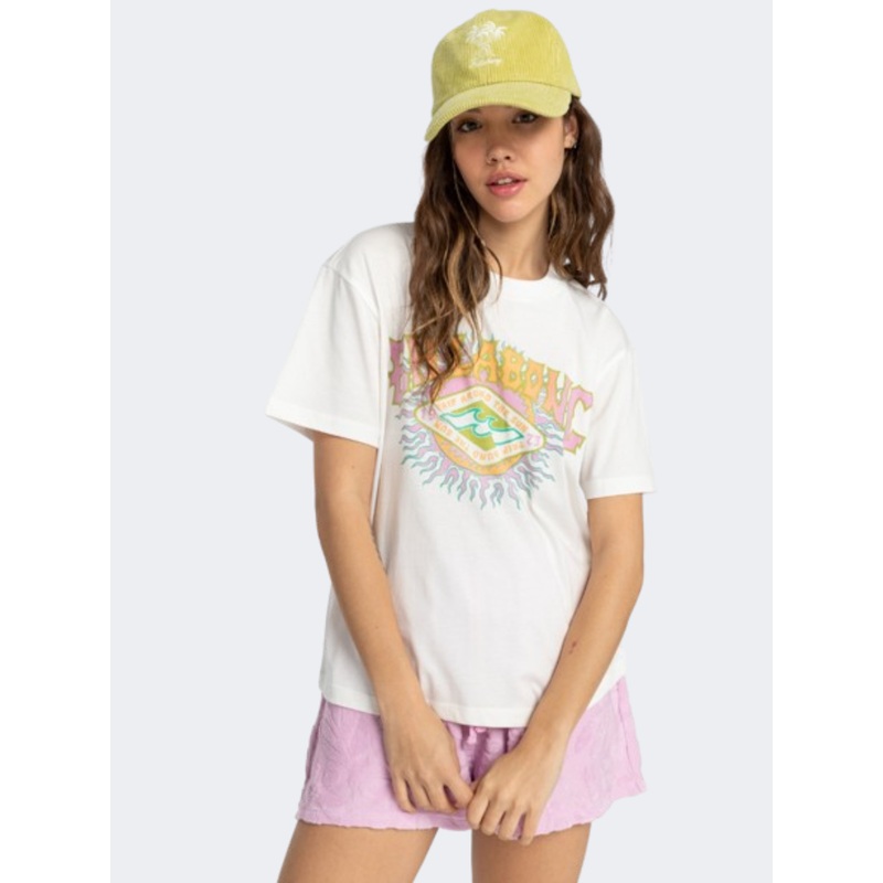 Billabong Around The Sun Women Lifestyle T-Shirt Salt Crystal