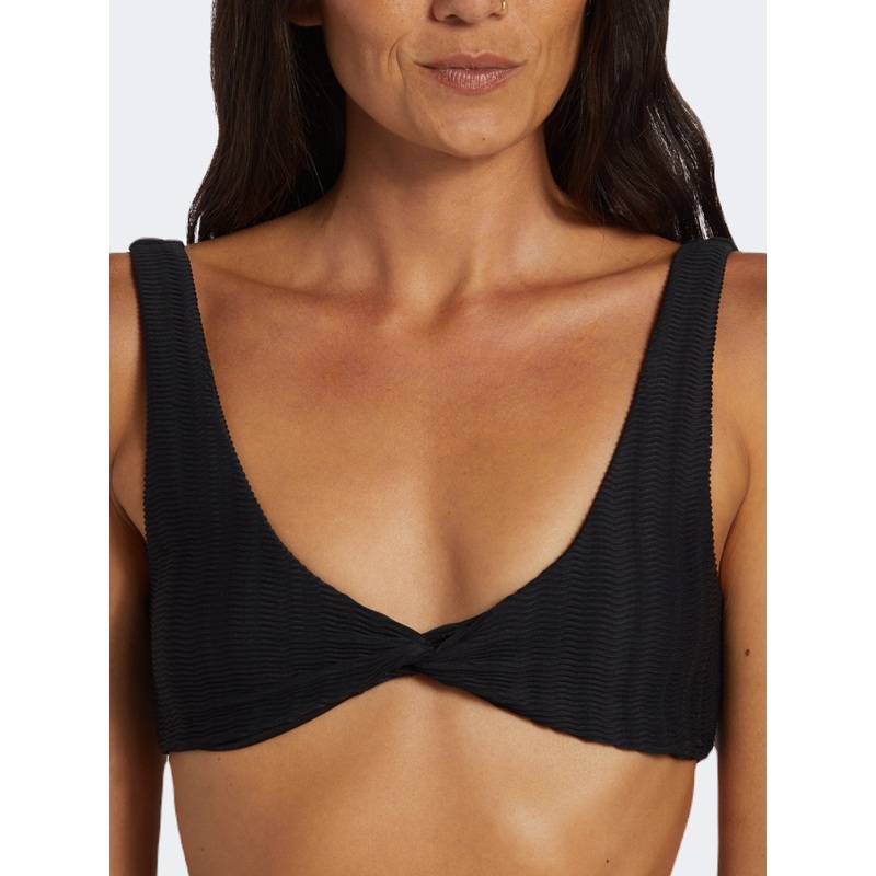 Billabong Coral Gardener Wave Trip Women Beach Bra Black Pebble