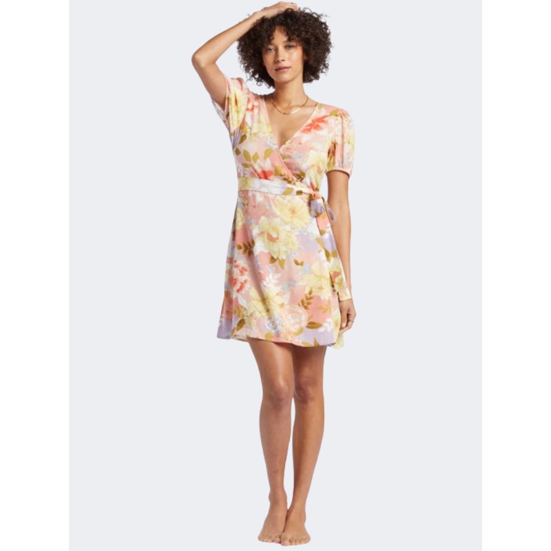 Billabong Hot Tropics Women Lifestyle Dress Sweet Peach
